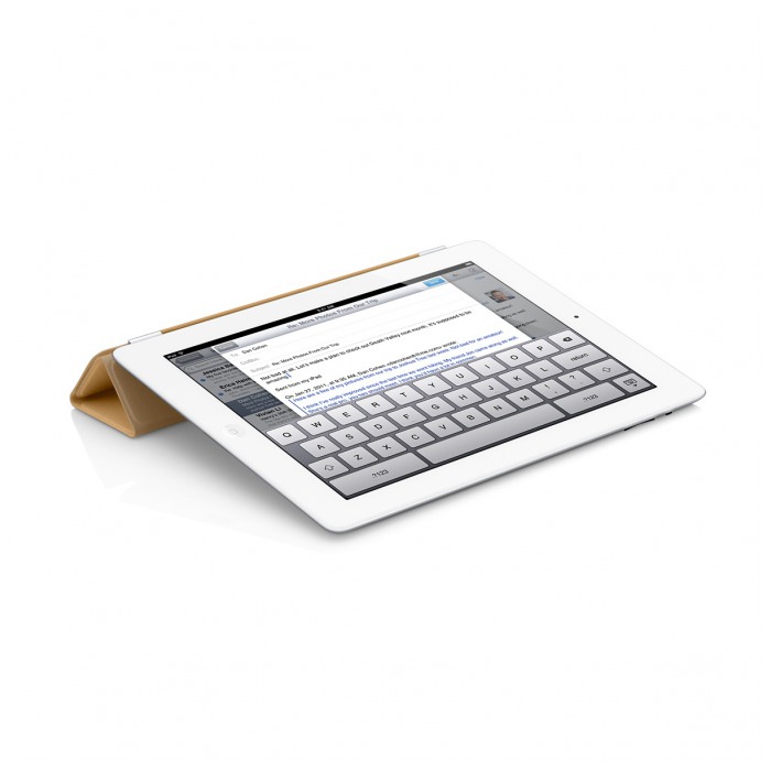 картинка Чехол Apple iPad Smart Cover Leather Tan for iPad 2 (MC948LL/A) от магазина КомпьютерЦентр