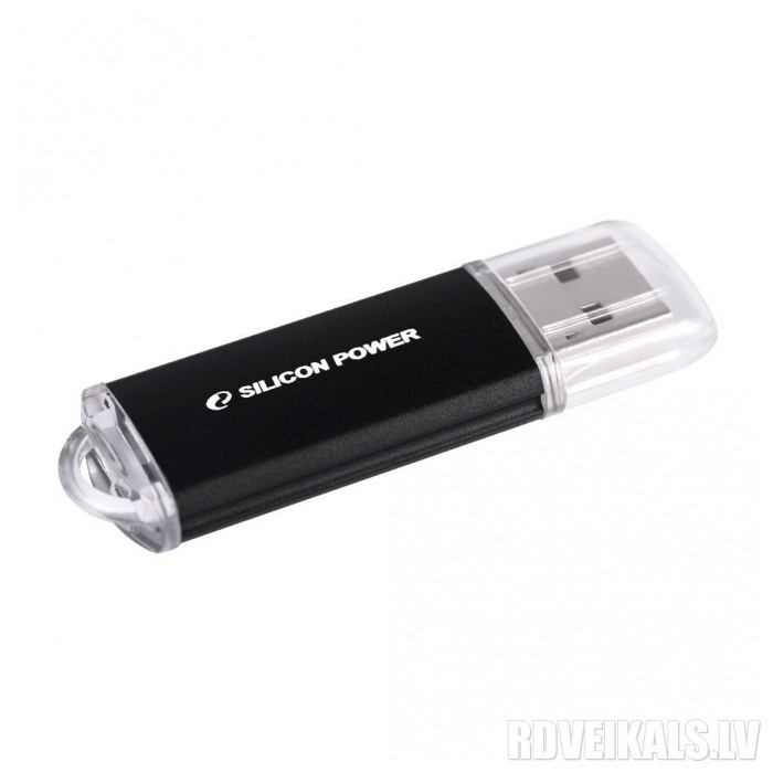 картинка Флешка USB SiliconPower 8Gb Ultima II Black (SP008GBUF2M01V1K) от магазина КомпьютерЦентр