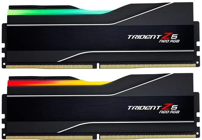 картинка DIMM DDR5 128Gb (2x64Gb) 6000 МГц PC5-48000 Trident Z5 Neo RGB (F5-6000J3644D64GX2-TZ5NR) от магазина КомпьютерЦентр