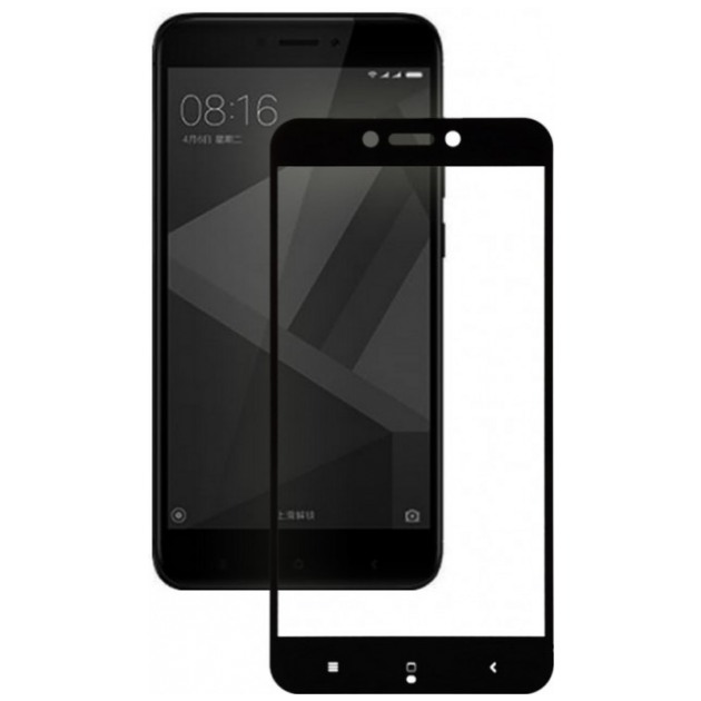 картинка Стекло  броньXiaomi Redmi 4A Full Black от магазина КомпьютерЦентр