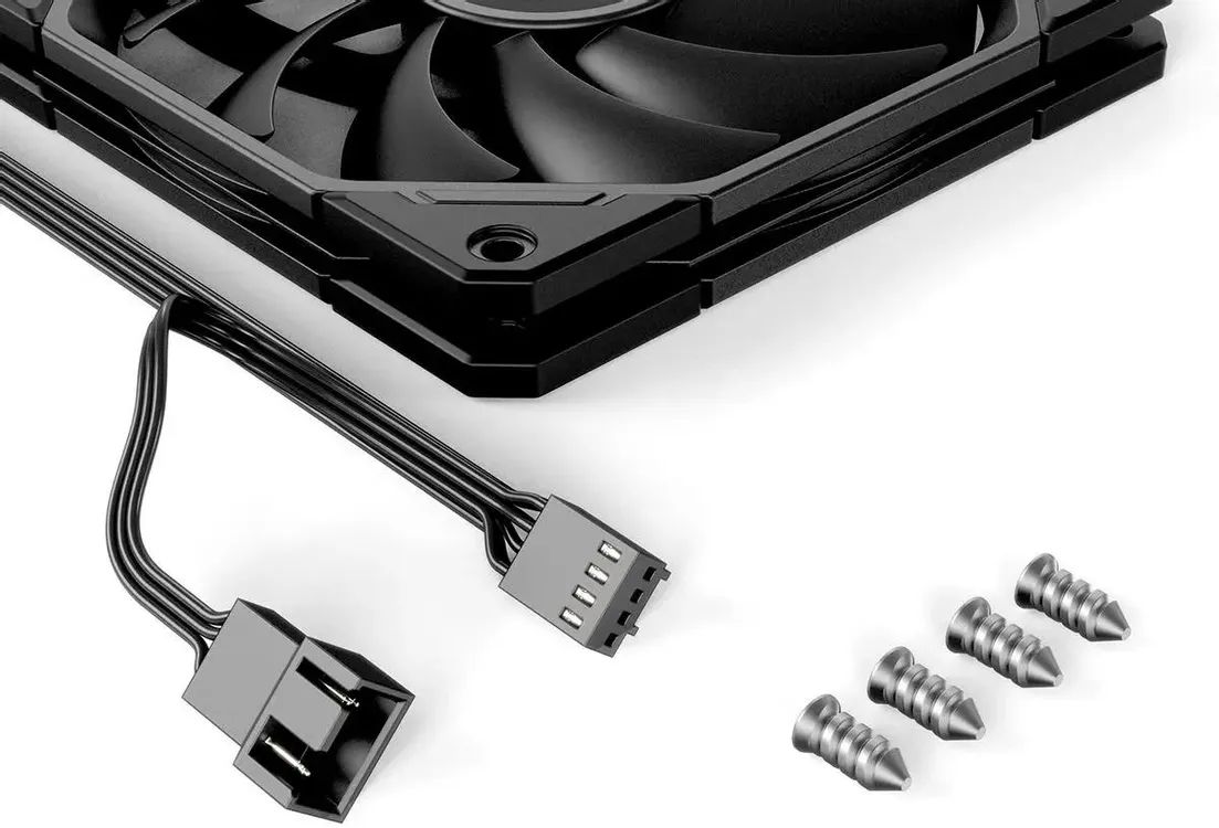 картинка Вентилятор ID-Cooling TF-12015-K черный, 120 мм, 2200 об/ мин, 32.3 дБ, 4 pin от магазина КомпьютерЦентр