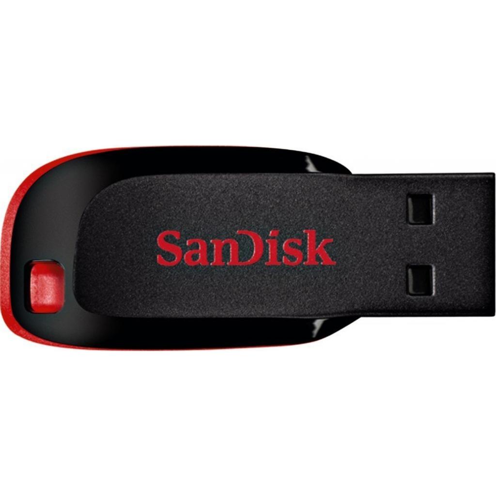 картинка USB накопитель 64Gb Sandisk Cruzer Blade Black/ Red (SDCZ50-064G-B35) от магазина КомпьютерЦентр