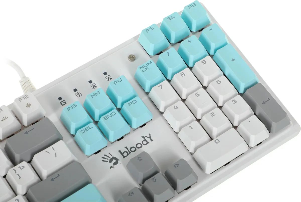 картинка Клавиатура A4tech Bloody S510N механическая Gamer LED, White от магазина КомпьютерЦентр