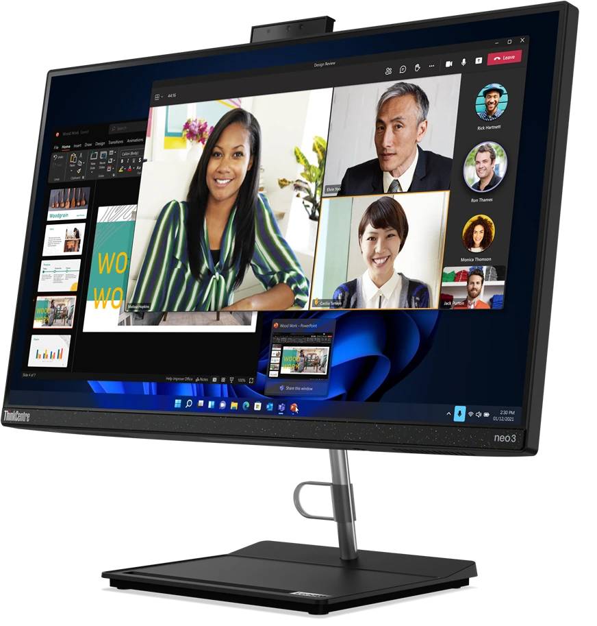 картинка Моноблок Lenovo ThinkCentre Neo 30a 23.8'' / 16 ГБ / SSD 512 ГБ / черный (12B0-0085RU) от магазина КомпьютерЦентр
