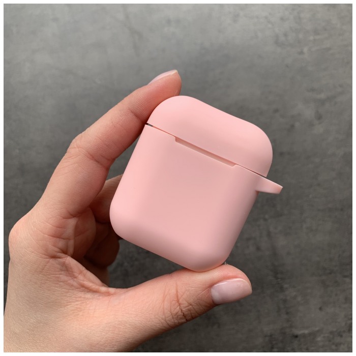 картинка Чехол для AirPods Silicone Case Good с карабином Pink от магазина КомпьютерЦентр