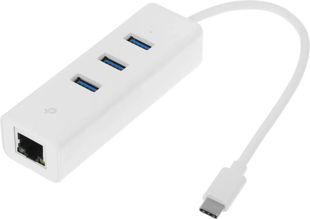 картинка HUB 3 порта+Gigabit TP-Link UE330C 3-портовый концентратор и гигабитный адаптер USB Type-C от магазина КомпьютерЦентр