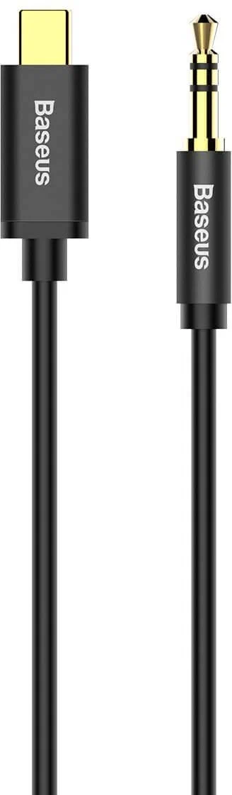 картинка Кабель аудио Baseus Yiven Type-C male To 3.5 male M01 Black от магазина КомпьютерЦентр