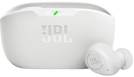 картинка Bluetooth гарнитура JBL Wave Buds белый беспроводные (JBLWBUDSWHT) от магазина КомпьютерЦентр