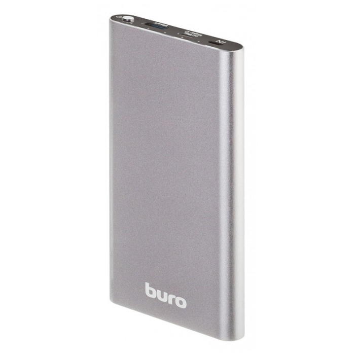 картинка Аккумулятор внешний Buro Li-Pol PD (18W) 10000mAh 3A Silver (RB-10000-QC3.0-I&O) от магазина КомпьютерЦентр