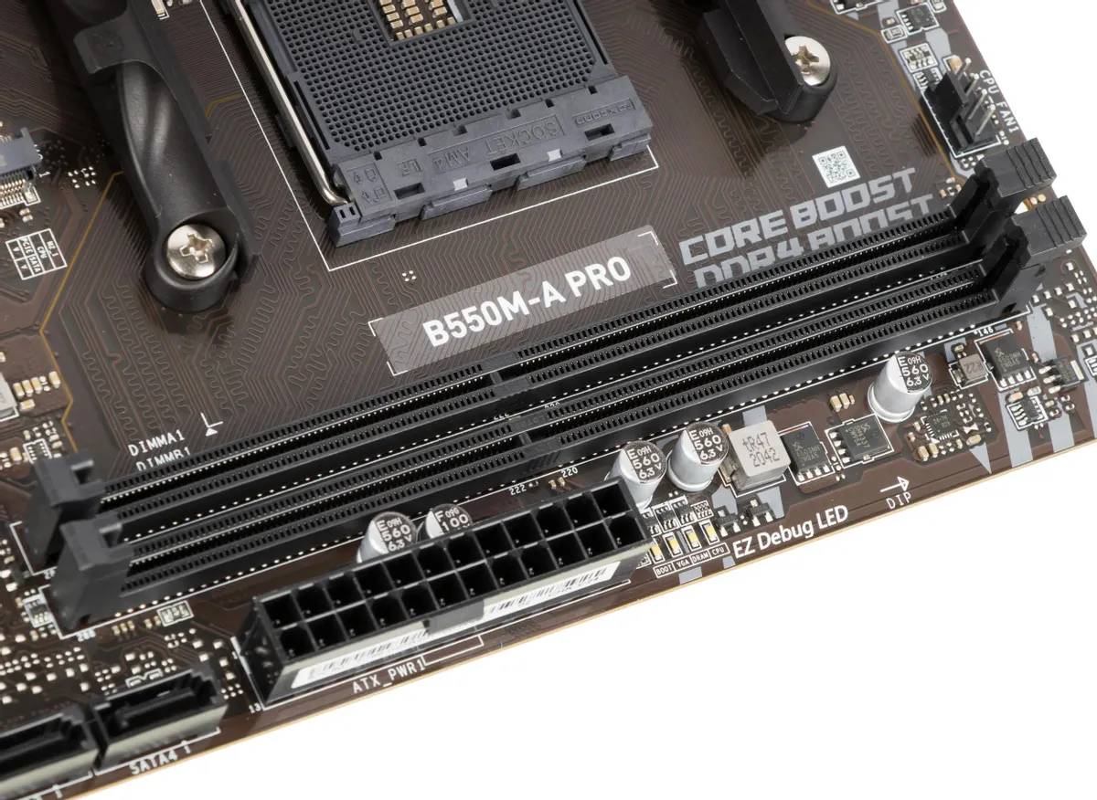 картинка Материнская плата MSI AM4 B550 B550M-A PRO 2xDDR4 mATX от магазина КомпьютерЦентр