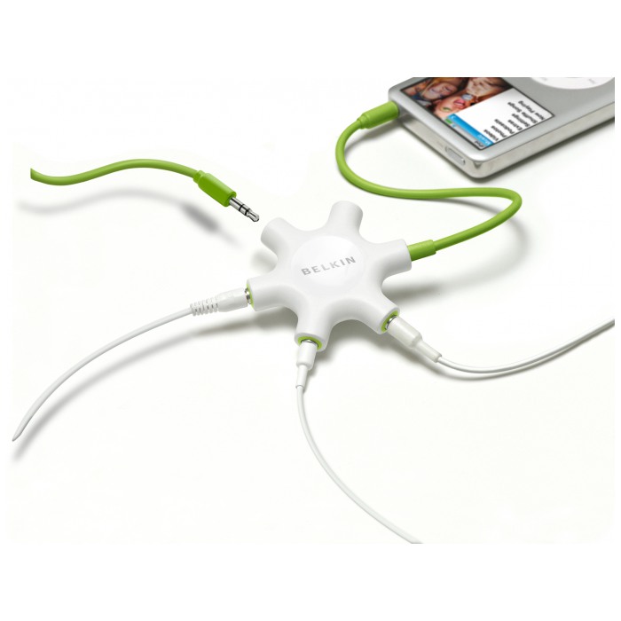 картинка Разветвитель для наушников Belkin Splitter Multi Headphone RockStar (BL-F8Z274EA) от магазина КомпьютерЦентр
