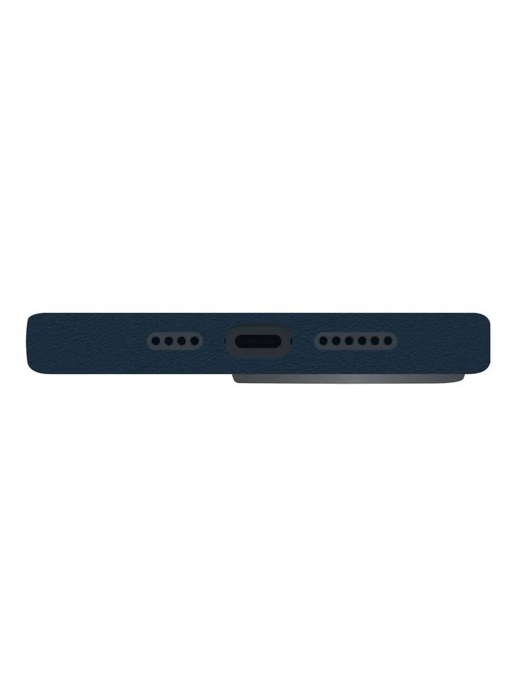 картинка Чехол из искусственной кожи Uniq HYBRID LYDEN (MagSafe) для iPhone 15 Pro 6.1'', синий (Blue) IP6.1P(2023)-LYDMBLU от магазина КомпьютерЦентр