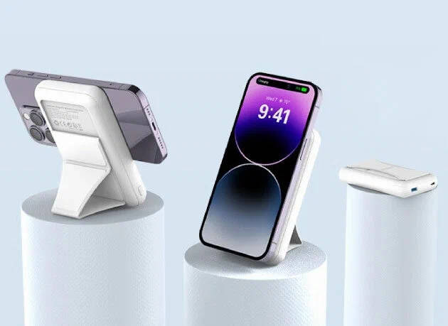 картинка Внешний аккумулятор Wimag Pro Wifit 10 000 mAh Magnetic Wireless White от магазина КомпьютерЦентр