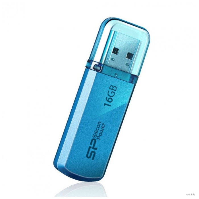 картинка Флешка USB SiliconPower 16Gb Helios 101 Blue (SP016GBUF2101V1B) от магазина КомпьютерЦентр