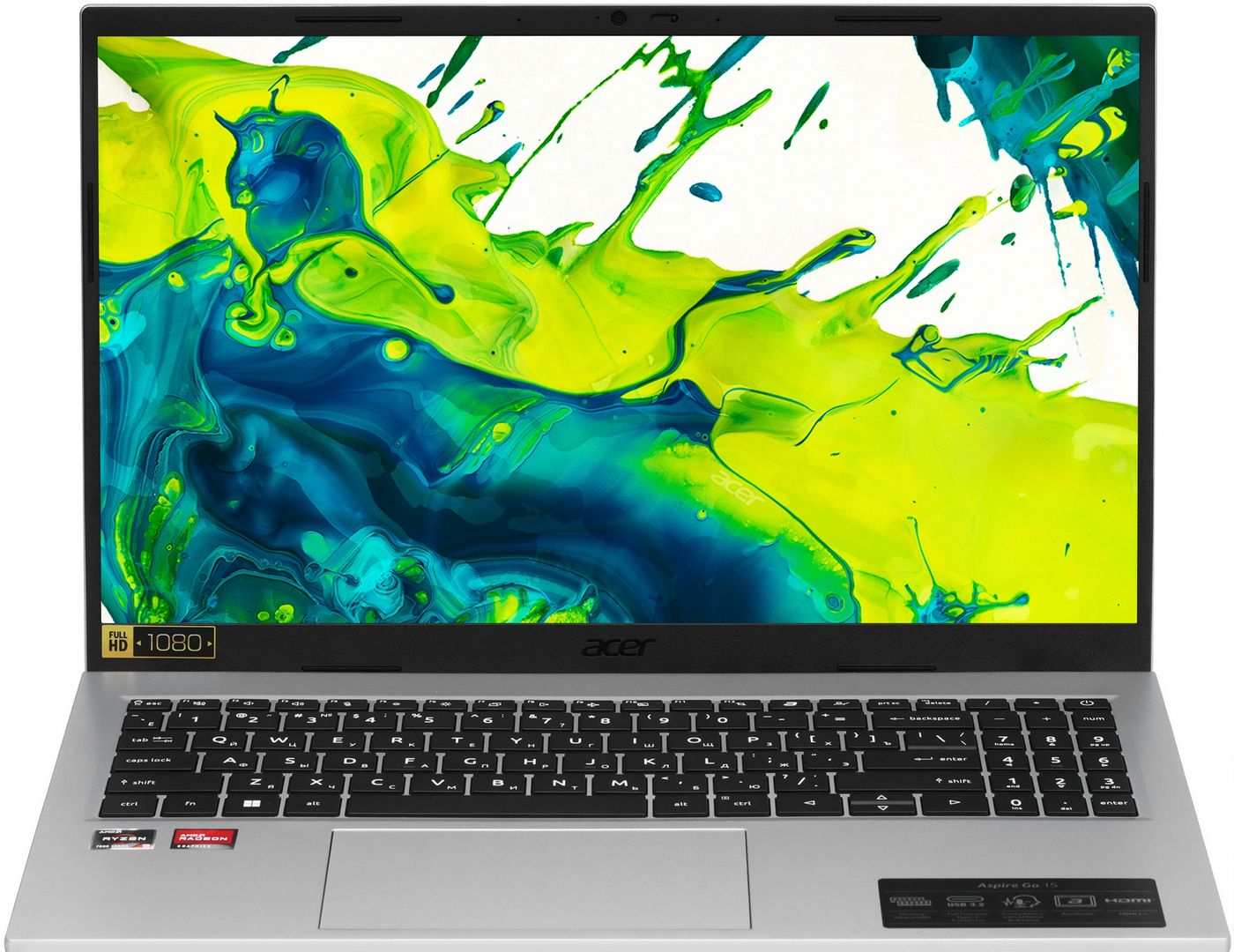 картинка Ноутбук Acer Aspire Go AG15-44P-R4MF (NX.JXXCD.003) 15.6'' IPS FHD/  Ryzen R5 7430U/  16Gb/  512ГБ SSD/  Intel UHD Graphics/  DOS, серебристый от магазина КомпьютерЦентр