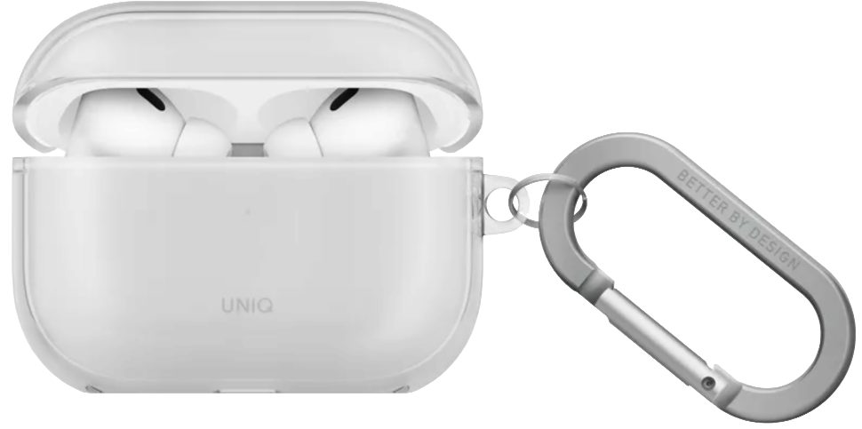 картинка Чехол Uniq Glase TPU Glossy Clear для AirPods Pro 3, прозрачный от магазина КомпьютерЦентр