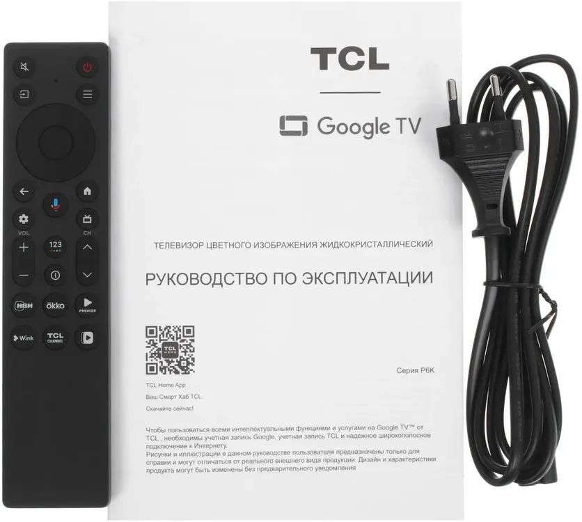 картинка Телевизор 55'' TCL 55P6K черный DLED 4K UHD 60Hz Smart TV от магазина КомпьютерЦентр