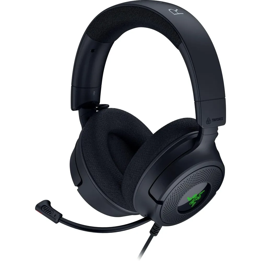 картинка Проводные наушники Razer Kraken V4 X черный 2024, RGB (RZ04-05180100-R3M1) от магазина КомпьютерЦентр