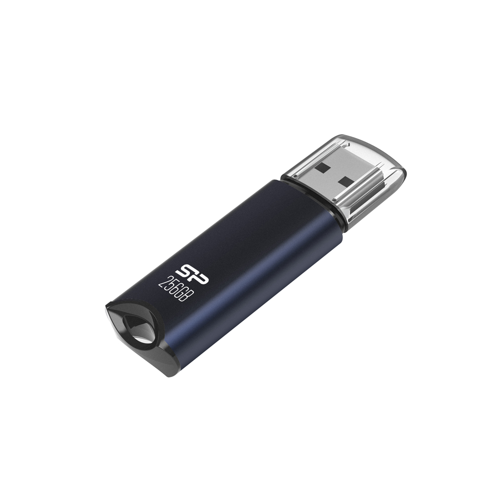 картинка USB3.2 накопитель 64Gb SiliconPower Marvel M02 Blue Silver (SP064GBUF3M02V1S) от магазина КомпьютерЦентр