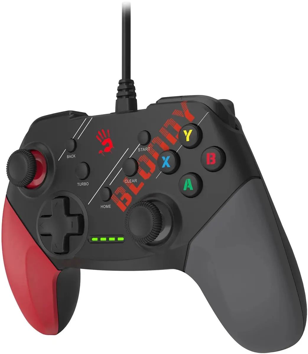 картинка Геймпад A4Tech Bloody GP30 Sports черный/ красный USB виброотдача обратная связь (GP30 SPORTS RED) от магазина КомпьютерЦентр