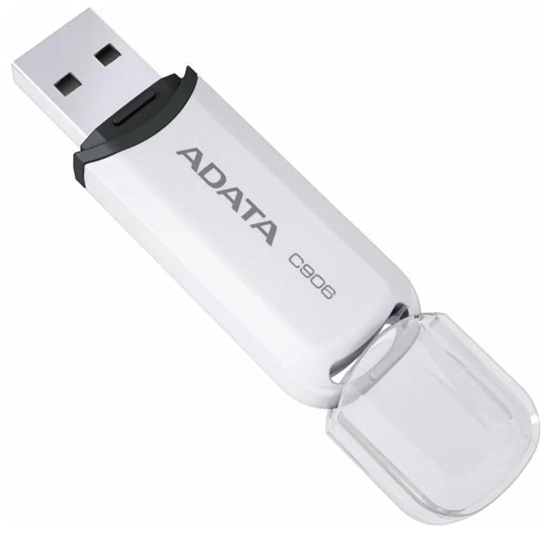 картинка USB накопитель 32Gb A-DATA C906, White (AC906-32G-RWH) от магазина КомпьютерЦентр