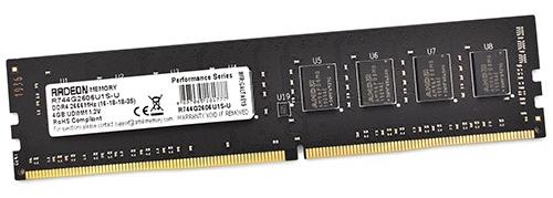 картинка DIMM DDR4 4Gb 2666MHz PC4-21300 AMD Radeon R7 Performanse Series CL16 1.2V (R744G2606U1S-U) от магазина КомпьютерЦентр