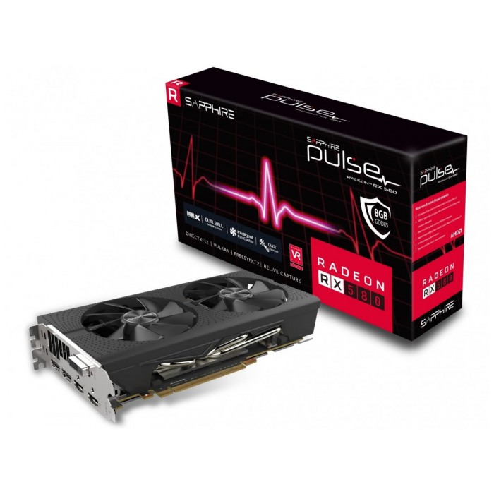 картинка Видеокарта Sapphire 8Gb DDR5 AMD Radeon RX 580 Pulse OC (11265-05-20G) от магазина КомпьютерЦентр