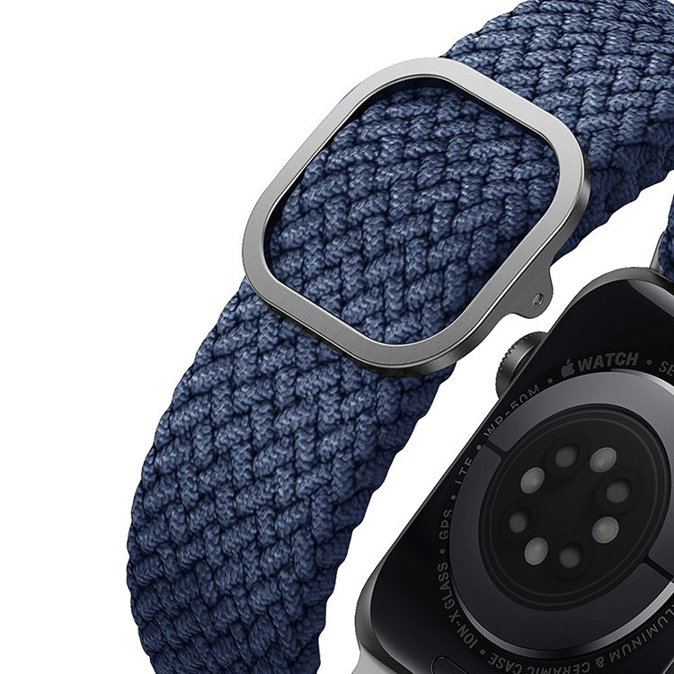 картинка Плетеный ремень Uniq ASPEN для Apple Watch 49/ 45/ 44/ 42 BLUE (44MM-ASPOBLU) от магазина КомпьютерЦентр