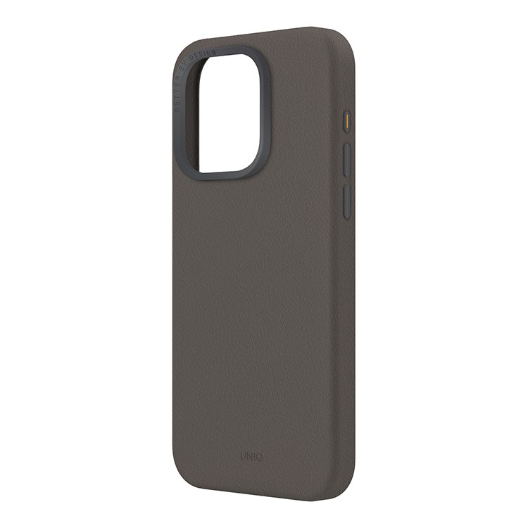картинка Чехол из искусственной кожи Uniq HYBRID LYDEN (MagSafe) для iPhone 15 Pro MAX 6.7'' Gray (IP6.7P(2023)-LYDMGRY) от магазина КомпьютерЦентр