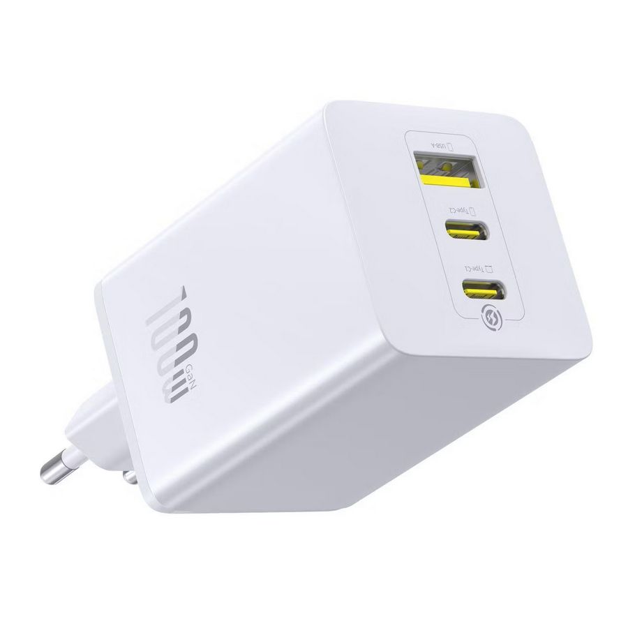 картинка СЗУ Baseus EnerFill FE11 Fast Charger 2C+U 100W Moon White от магазина КомпьютерЦентр