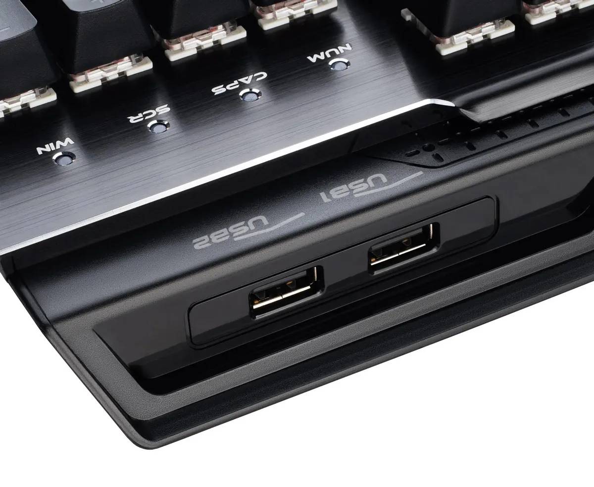 картинка Клавиатура Oklick GMNG 985GK механическая черный USB Multimedia for gamer LED (1677413) от магазина КомпьютерЦентр