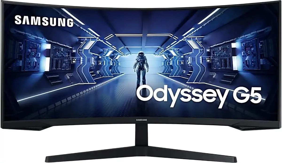 картинка Монитор 34'' Samsung Odyssey G5 C34G55TWWI VA, изогнутый, черный от магазина КомпьютерЦентр