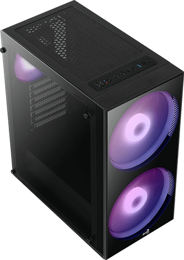 картинка Корпус Aerocool Python-G-BK-v1 черный без БП (PYTHON-G-BK-V1) от магазина КомпьютерЦентр