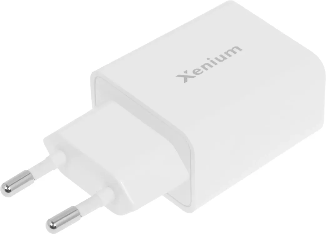 картинка Сетевое зарядное устройство Xenium X252 25W 3A+2A USB/ USB Type-C универсальное белый (CCX252CW/ 00) от магазина КомпьютерЦентр