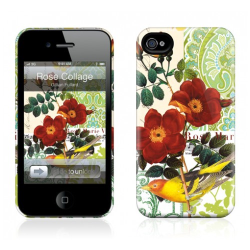 картинка Чехол GelaSkins Hard Case Rose Collage for iPhone 4/ 4S от магазина КомпьютерЦентр