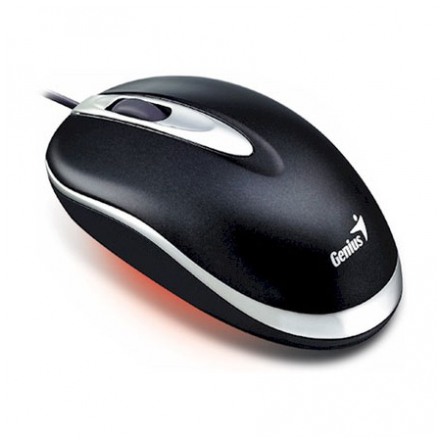 картинка Мышка Genius Mini Traveler Laser USB Black (31011385101) от магазина КомпьютерЦентр