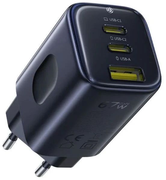 картинка СЗУ Baseus PicoGo AE11 2C+U 67W Cosmic Black от магазина КомпьютерЦентр