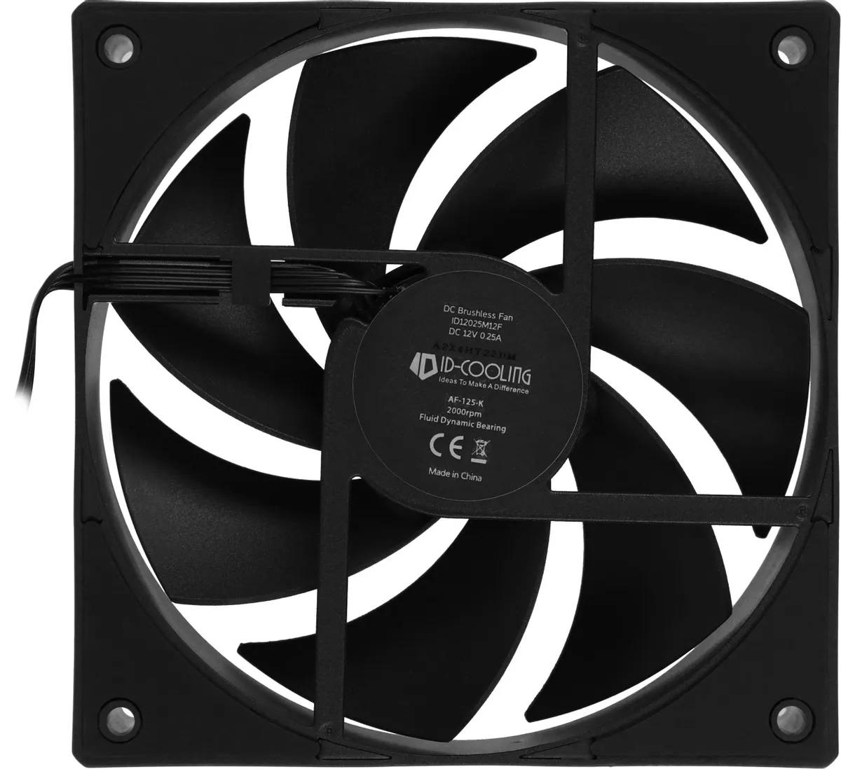 картинка Вентилятор ID-Cooling AF-125-K, черный от магазина КомпьютерЦентр