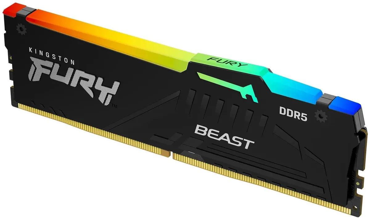 картинка DIMM DDR5 8Gb 6000MHz PC5-48000 Kingston Fury Beast RGB Expo CL36 (KF560C36BBEA-8) от магазина КомпьютерЦентр