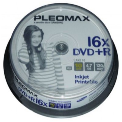 картинка Диски Samsung DVD-R Printable 4,7Gb 16x Cake 10 pcs от магазина КомпьютерЦентр