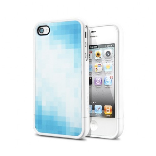 картинка Чехол SGP Case Linear Check Series Tinto Blue for iPhone 4/4S (SGP09080) от магазина КомпьютерЦентр