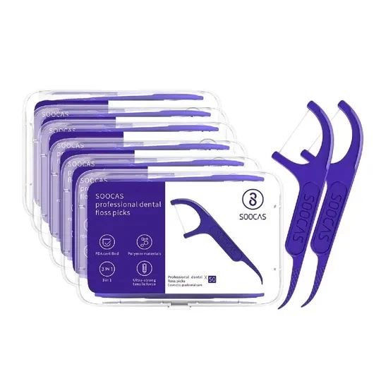 картинка Зубная нить Xiaomi SOOCAS Daily Tooth Cleaning Professional Dental Floss Testing Food Grade 50шт. CN от магазина КомпьютерЦентр