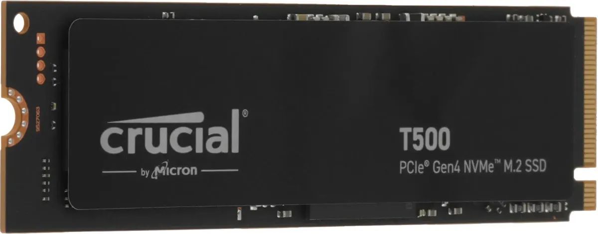 картинка SSD накопитель 500Gb Crucial T500 Client SSD CT500T500SSD8 PCIe Gen4x4 with NVMe, 7200/ 5700, TLC, 300TBW от магазина КомпьютерЦентр