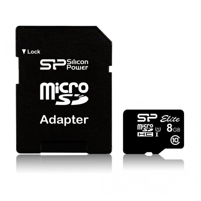 картинка Карта памяти SiliconPower 8Gb microSDHC class 10 UHS-I Elite (SP008GBSTHBU1V10-SP) от магазина КомпьютерЦентр