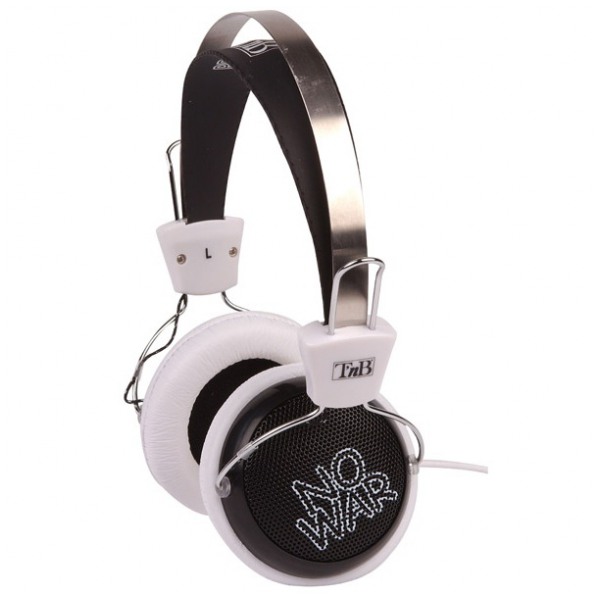 картинка Наушники TnB Peace&Love White/Black (CSPEACE02) от магазина КомпьютерЦентр