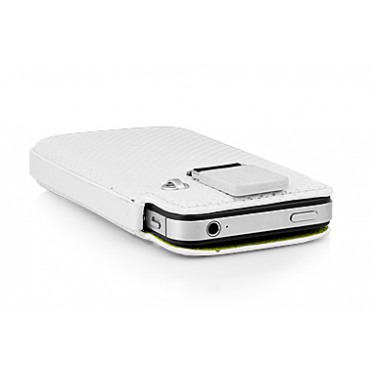 картинка Чехол Capdase Smart Pocket Callid Dot White/ Green for iPhone 4 (SLIH4-S926) от магазина КомпьютерЦентр