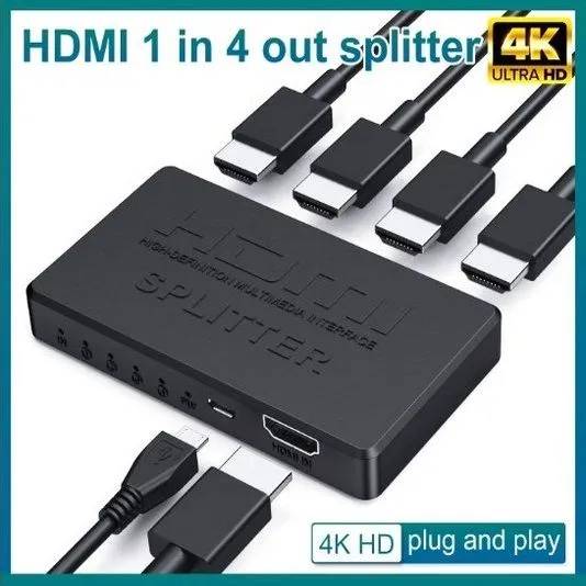 картинка HDMI сплиттер 1 на 4 c поддержкой 2К-4К , активный от магазина КомпьютерЦентр