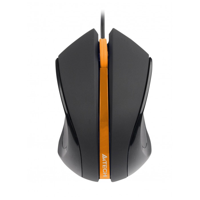 картинка Мышка A4tech N-310 Black/ Orang USB (N-310-1) от магазина КомпьютерЦентр