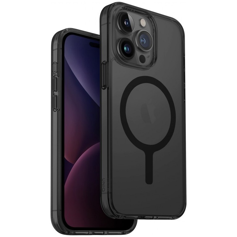 картинка Чехол Uniq HYBRID LIFEPRO XTREME MAGCLICK CHARGING (MagSafe) для iPhone 15 Pro 6.1'', морозный дым (Frost Smoke) IP6.1P(2023)-LXAFMSMK от магазина КомпьютерЦентр