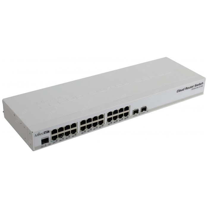 картинка Свитч Mikrotik 24-port CRS326-24G-2S+RM (CRS326-24G-2S+RM) от магазина КомпьютерЦентр